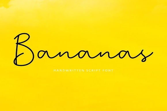 Bananas: An Elegant Script Font for Timeless Design