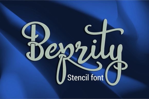 Beprity Stencil: Merging Script Elegance with Modern Edge