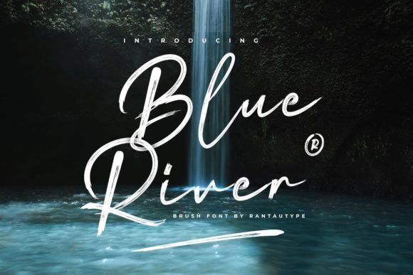 Blue River: A Brush Script with Modern Flow