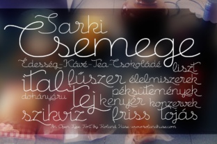 Csemege: A Script Font with Mid-Century Charm