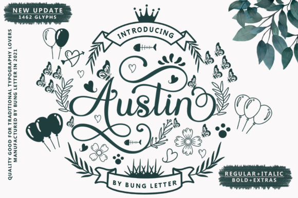 Discover Austin: The Modern Calligraphy Font for Elegant Projects
