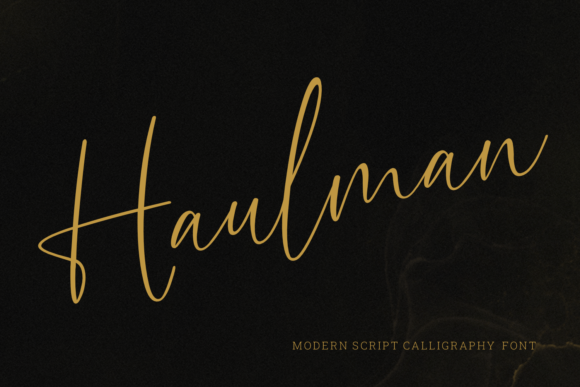 Haulman: A Dazzling Script Font for Modern Creators