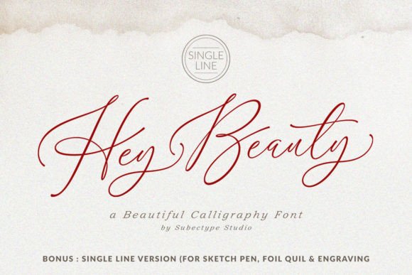 Hey Beauty: A Chic Script Font for Modern Creatives