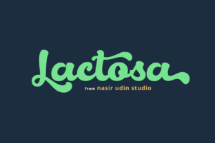 Lactosa: A Bold Script Font for Dynamic Branding