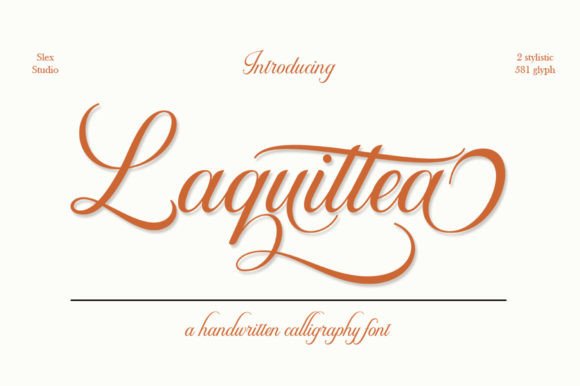 Laquittea: A Contemporary Script Font for Elegant Design
