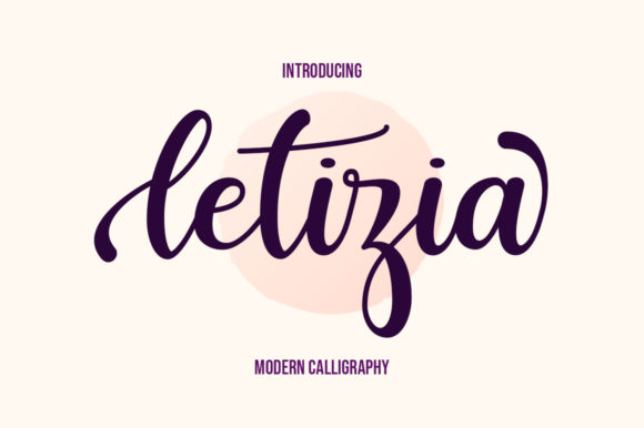 Letizia: Adding a Sweet, Modern Flow to Your Designs