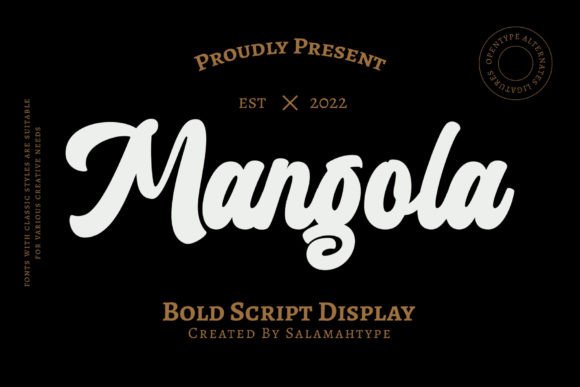 Mangola: A Bold Script Font for Authentic Design