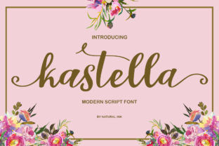 Modern Script with Swashes: The Kastella Font