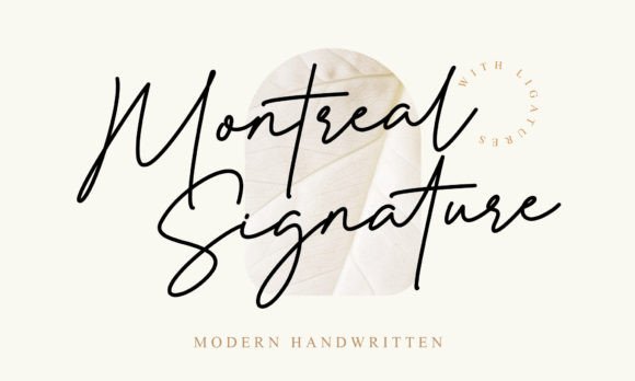 Montreal Signature: A Delicate Script for Modern Design