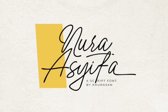 Nura Asyifa: The Modern Script Font for Elegant Design