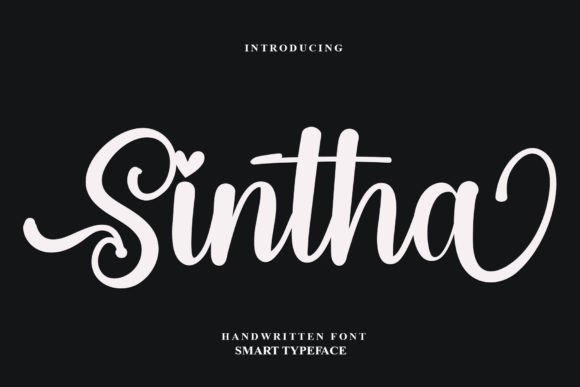Sintha: The Handwritten Font for Romantic Projects