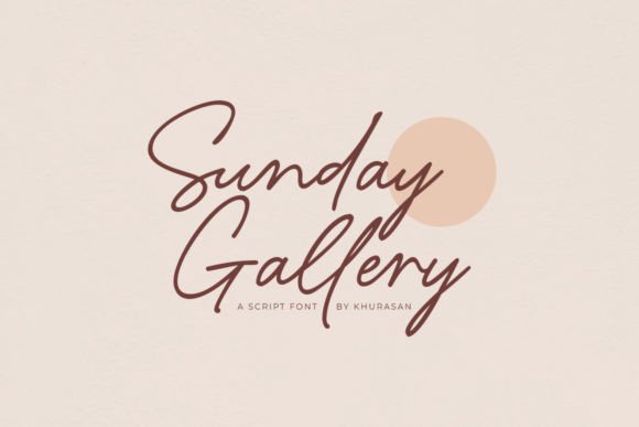Sunday Gallery: Your Go-To Script Font for Stunning Designs